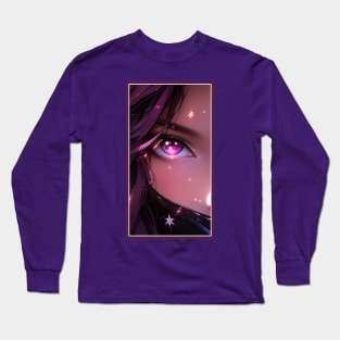 Anime Girl Eye | Quality Anime Artwork | Anime Aesthetic | Manga Anime Art Long Sleeve T-Shirt